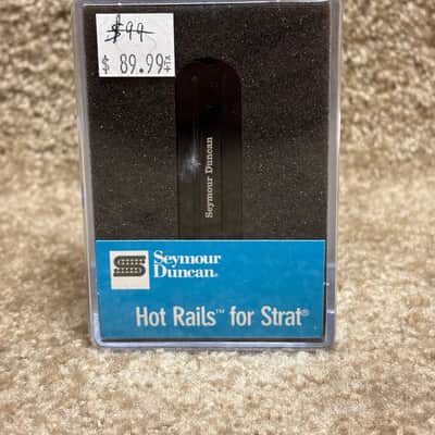 Seymour Duncan Hot Rails for Strat SHR-1b Single Coil Size Humbucker Black Bridge image 2