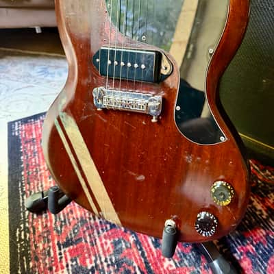Gibson SG Junior 1964 - matte brown with gold stripes image 3