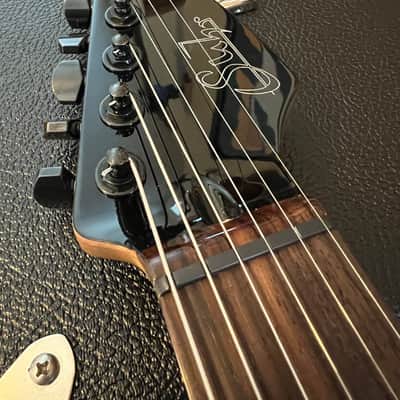 Suhr Custom T Roasted Ash 2022 Flame Maple Neck - Antique Black image 12