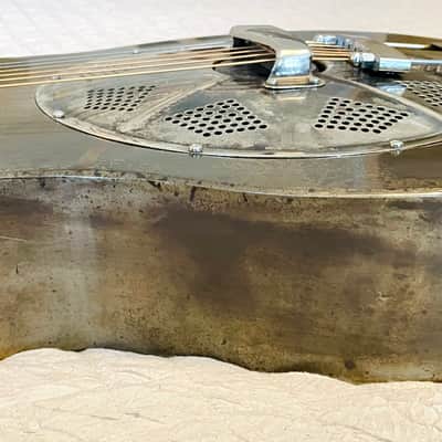Mule Single Cone Steel Resonator Guitar w/National Thinline Pickup - Rare and Superb!! image 15