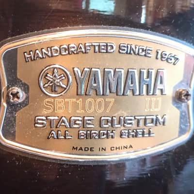 YAMAHA STAGE CUSTOM RACK TOM 10" - RAVEN BLACK LACQUER - FREE SHIP TO C-USA! image 6