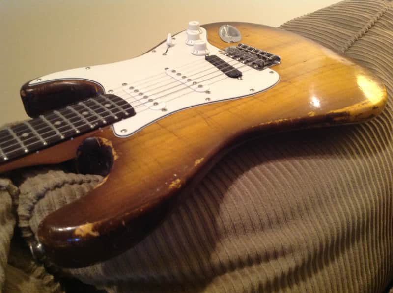 USA Made Relic Style Stratocaster Partscaster w/ Vintage Dual Hotrail image 1