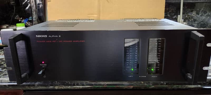 Nikko Alpha III Power Amplifier Vintage 1981 Black image 1