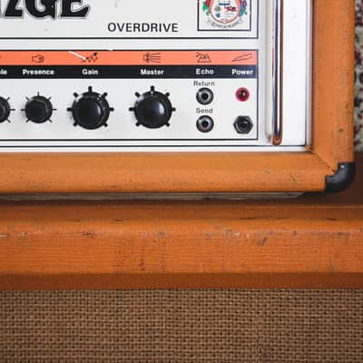 Orange OR120 Overdrive Head (1977) / Orange 4x12 Cab (1971) 1970s - Orange image 4