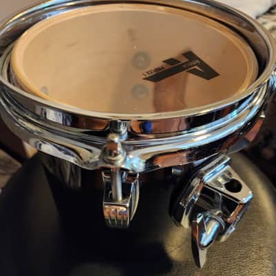 Ludwig 6 8 10 Concert Toms - Black Excellent Condition image 13