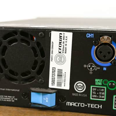 Crown MA 12000i Macro-Tech 2-Channel Power Amplifier, 4500W @ 4 ohms CG0120D image 10
