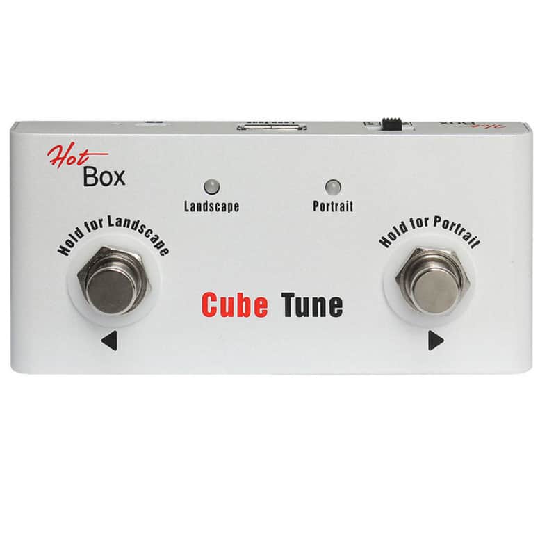 Hot Box Cube Tune Foot Controller for the Loop Tune Looper/Tuner Pro Pedal In White image 1