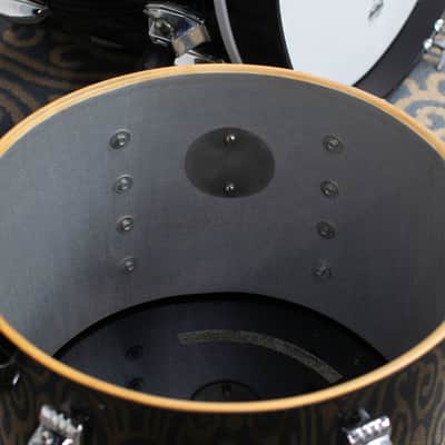 1980s Ludwig "Big Beat" Black Cortex Drum Kit image 15