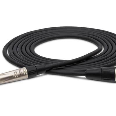 Hosa HSX-015 REAN 1/4" TRS to XLR3M Pro Balanced Interconnect Cable - 15' - Black image 1