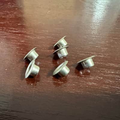 Gibson Vintage 1957 Kluson Nickel Tuner Ferrules Bushings 1956 1956 1958 1959 1960 image 3