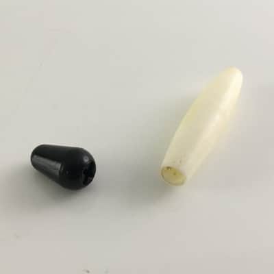 Lot of 2 Vintage Style Genuine Fender Tips For Strat Bar + Switch Aged Relic USA image 7