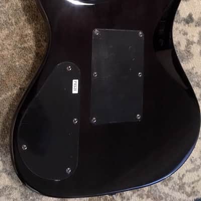 Washburn Parallaxe PXS20FRTBB Trans Black Flame Top Electric Guitar w/Floyd Rose Demo Video Inside image 5