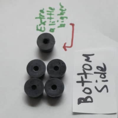 used genuine Electro Harmonix rubber feet (set or 4 feet + 1 exta foot) for / from late 1990s to late 2000s Russian Big Miff or Russian Small Stone [NO pedal(s) / NO screws) ONE foot has a break/crack/cut, AS IS / NO RETURNS image 5