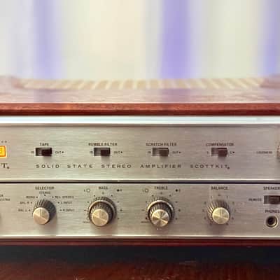 🎶✨ H.H. Scott Stereomaster LK-60 Integrated Amplifier w/ Wood Case — Phono/Input Caps Refreshed + Upgrades, Fully Working image 2