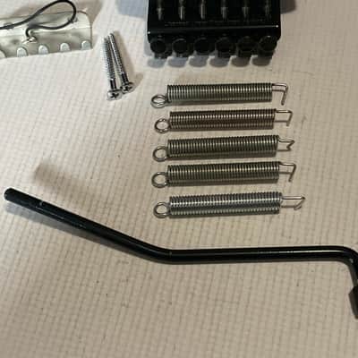 2000's Ibanez Logo Series Licensed Black Floyd Rose Double Locking Tremolo Bridge image 3