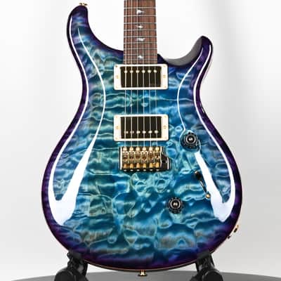 PRS Custom 24 Wood Library w/ 1-Piece Quilt 10-Top, Brazilian Rosewood, & 58/15 LT Pickups- Aquableux Purple Burst 2026 (0423889) image 1