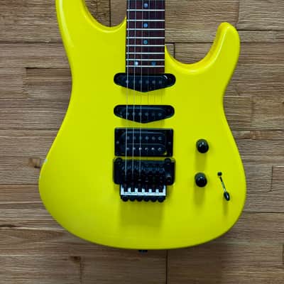 Hamer USA Chaparral Standard Guitar- 1988- Neon Yellow- 8lbs 4oz w/OHSC image 1