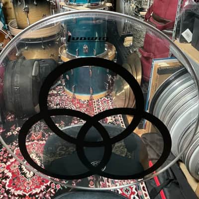 Remo John Henry Bonham “Bonzo” 26” Bass Drum Head Holy Trinity 2026 - Black Matte Oracal 651 image 5