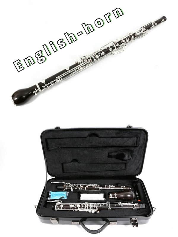 Professional English Horn Alto Oboe F Key Ebony Wood Brilliant Sound with case image 1