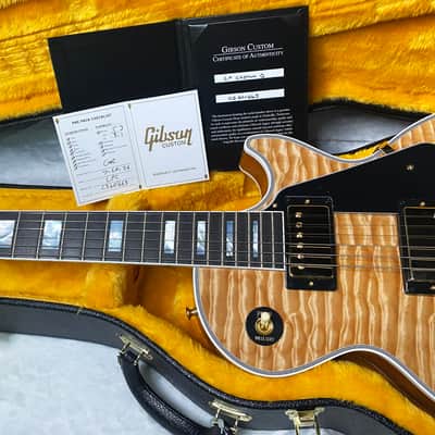 NEW! Gibson Dealer Select Custom Shop Les Paul Custom AAAAAAA Quilt - 7AQ! - Natural - SO MUCH DEPTH and MOVEMENT! - 9.7 lbs - Authorized Dealer - G07564 image 17