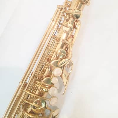 Musikwerks-Gold Lacquer Alto Saxophone-Semi Pro Level-High F#-New-Shop Warranty! image 4