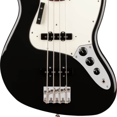 Fender Vintera III Early '70s Jazz Bass 4-String Bass Guitar, Rosewood Fingerboard, Black image 1