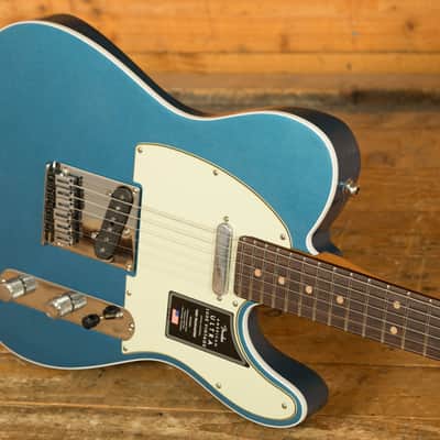 Fender American Ultra Luxe Vintage '60s Telecaster Custom - Rosewood - Lake Placid Blue image 5