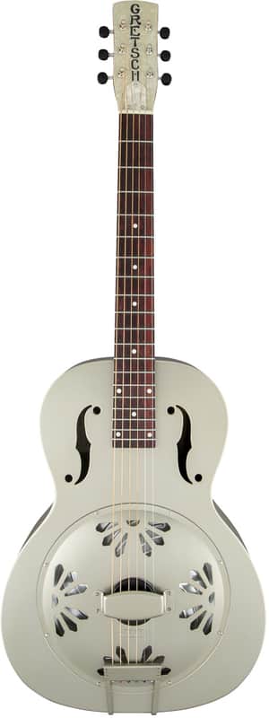 Gretsch G9201 Honey Dipper Round-Neck Brass Body Resonator Guitar - Weathered Pump House Roof image 1