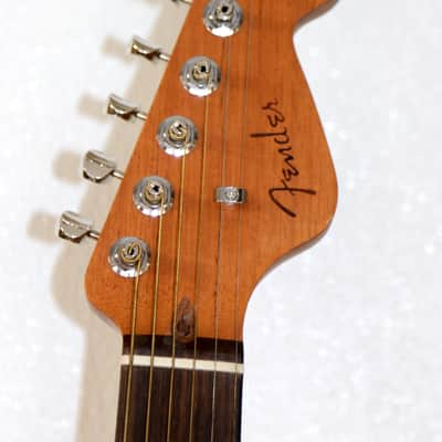 2023 Fender Highway Series Parlor Acoustic Electric With Padded Case-Spruce image 4