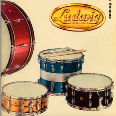 Ludwig 14x5" #401 Super Ludwig (Supraphonic) Brass Snare Drum, Super Rare 1960. Excellent! image 4
