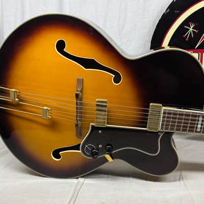 Epiphone Emperor Archtop Hollowbody Guitar with Case 1996 - Antique Sunburst image 3