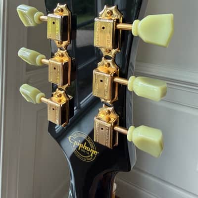 2014 Epiphone Les Paul Custom Classic - Ebony Black image 8
