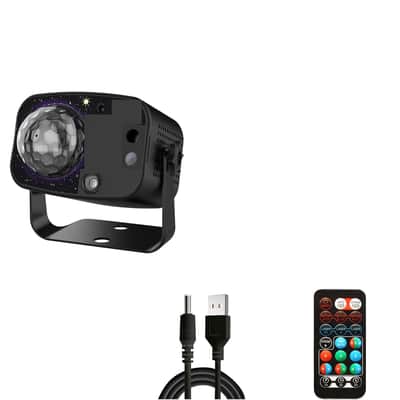 Stage Lights,Sound Activated Disco Ball Light,Strobe Party Lights with Remote DJ Lighting Indoor for Halloween Birthday Karaoke Bar Music Parties Wedding Christmas Home Decorations image 1