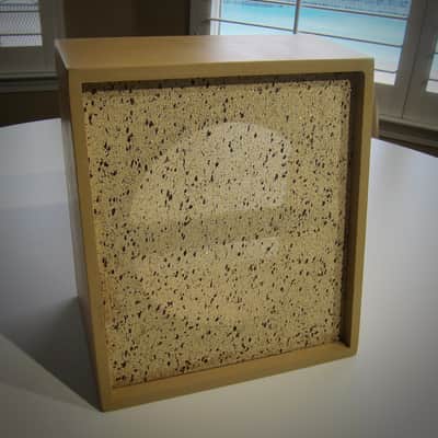 JENCO Speaker Cabinet 8" Vintage NOS Empty Cabinet Only Circa-1950s-1960s-Brown with Splatter Grill Cloth image 11