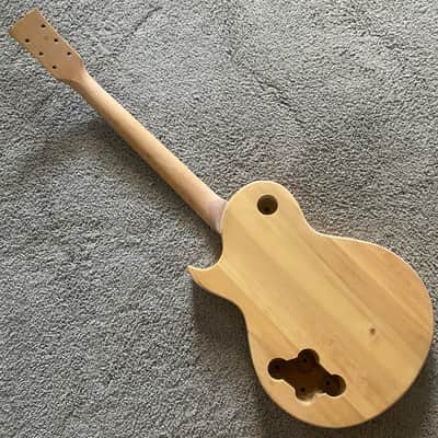 Single Cut Electric Guitar DIY Project in Natural Mahogany Veneer image 4