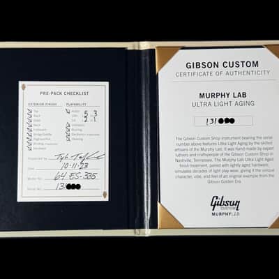 2023 Gibson ES-335 Custom Shop '64 Reissue with Stinger Murphy Lab Ultra Light Aged ~ Double Gold image 9