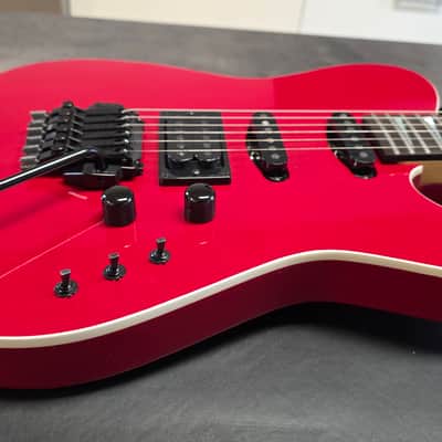 Jackson Custom Shop Telecaster 1987 Ferrari Red HSS Made in USA Vintage American San Dimas pre-Fender 80s Guitar KAHLER KILLER Floyd Rose image 12