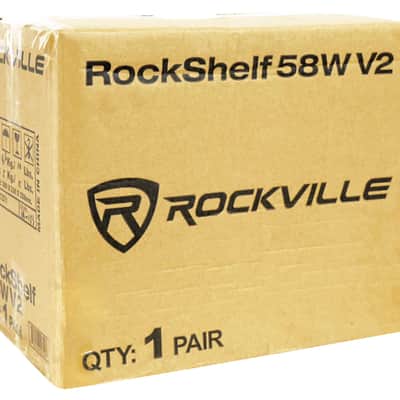 2 Rockville RockShelf 58W 360w White 5.25" Home Theater Bookshelf Speakers/8 Ohm image 16