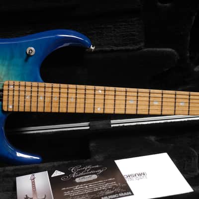 Music Man BFR LTD JP15-6 Quilt Maple 2015 - Bali Blue image 2