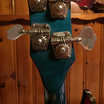Mosrite Joe Maphis Bass w/OHSC 1967ish Sparkly Teal image 6