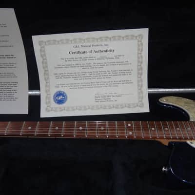 G&L ASAT USA Bowling Ball Blue Swirl image 4