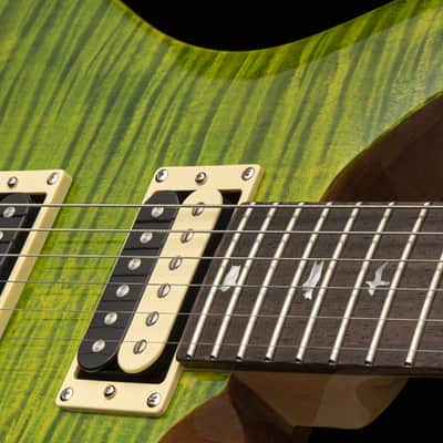 PRS SE Custom 24-08 Eriza Verde Flamed Maple Beveled Maple Top Mahogany Electric image 2