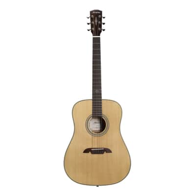 Alvarez AD60 Herringbone Dreadnaught Acoustic Guitar - Natural image 2