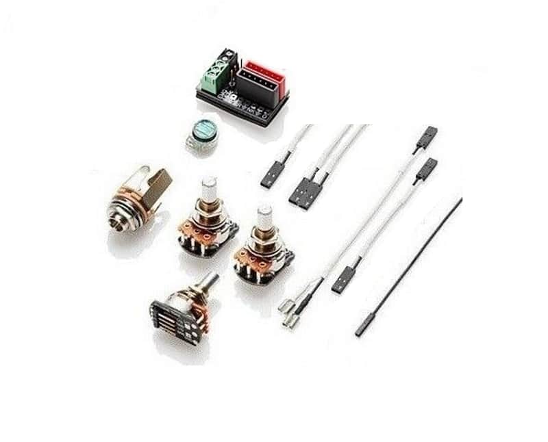 EMG Solderless Conversion Wiring Kit PJHZ Passive P & J Bass 3 Pots, Buss Jack & Wires PJ HZ image 1