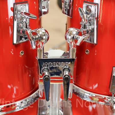 Sonor Signature Heavy Beech – Signal Red – Fully Restored – 10/12/13/14/15/20 image 7