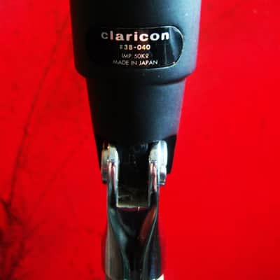 Vintage 1960's Claricon 38-040 dynamic microphone Hi Z w cable & stand Monarch Olson Lafayette image 5