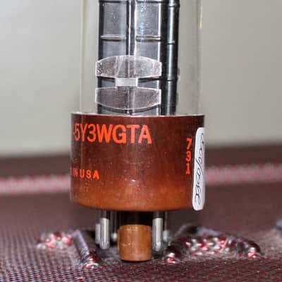 CBS JAN 5Y3WGTA 5Y3GT VT-197A BLACK PLATE TRIPLE MICA REC [] GETTER TEST NOS++ MINTY VINTAGE 1957 image 2