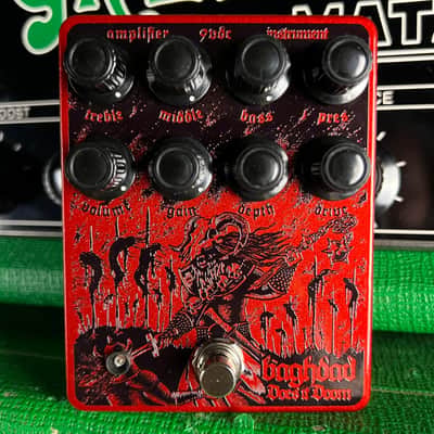 Does It Doom Baghdad High Gain Overdrive and Preamp Pedal - OG Black & Red Colorway