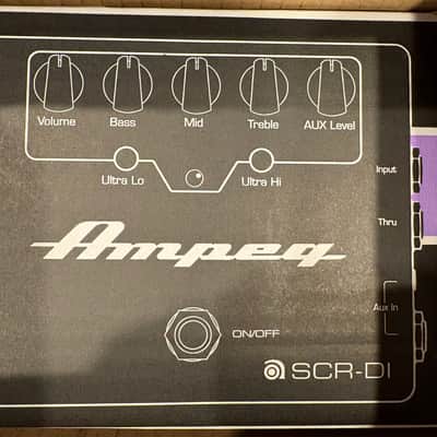 Ampeg SCR‑DI Bass DI Preamp with Scrambler Overdrive Pedal | Reverb
