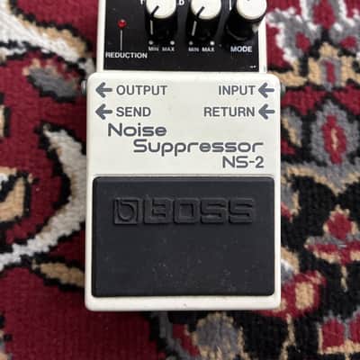 1993 BOSS NS-2 Noise Suppressor Guitar Effect Pedal Silver Label Taiwan w/ Box image 2